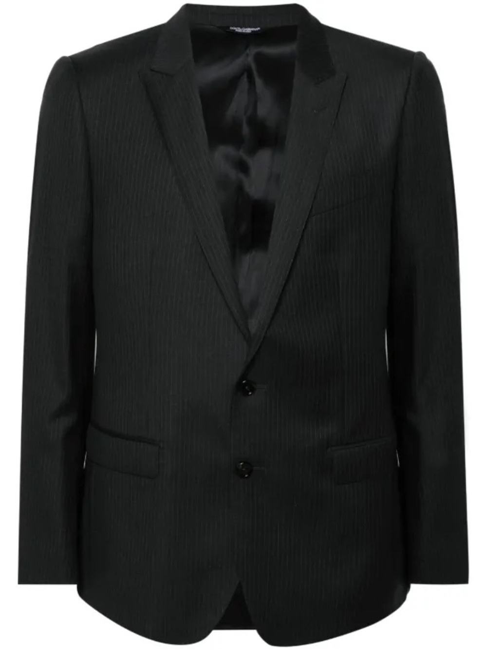 Vintage Y2K D&G Dolce and Gabanna black wool and silk blend blazer